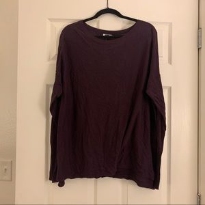 Eggplant purple Old Navy light tunic sweater